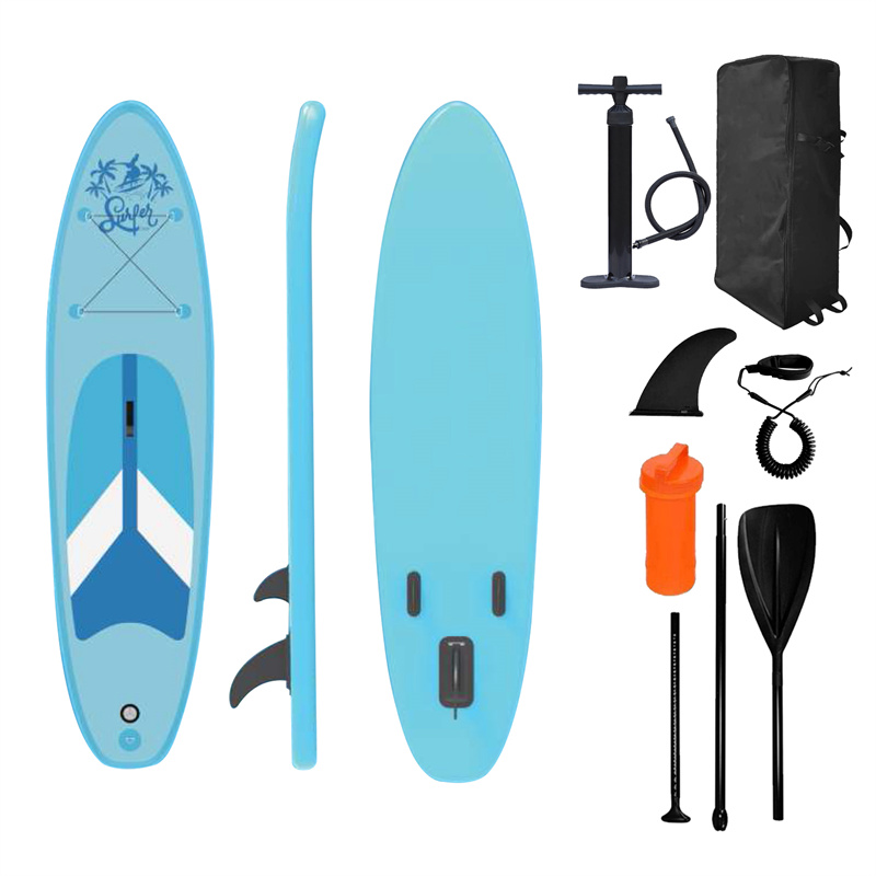 320 sm çişip bolýan Surfboard SUP Paddle Board, Fin 15 psi Padel Board Standup Paddleboard (2)