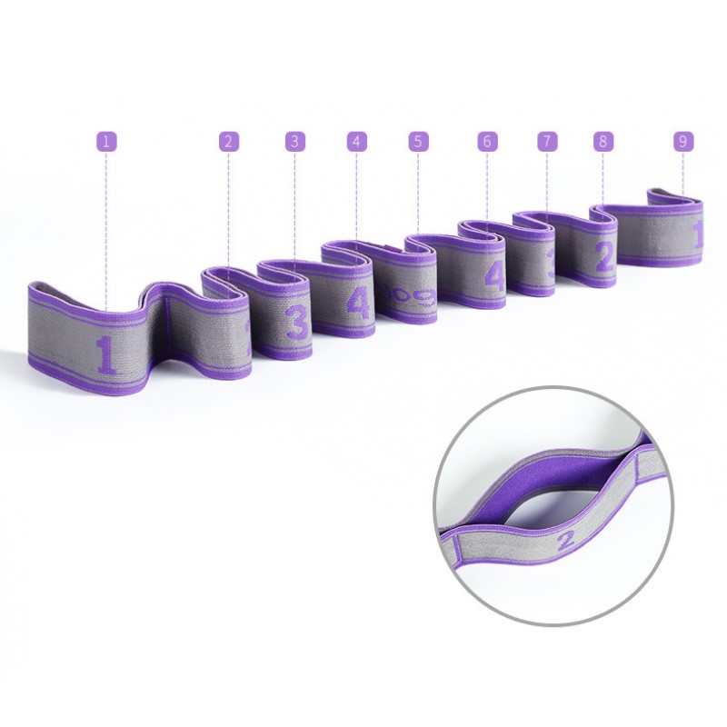 Banda d'estirament de ioga de bucles múltiples2